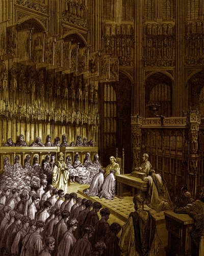 Westminster Abbey - Confirmation of Westminster Boys by Gustave Dore